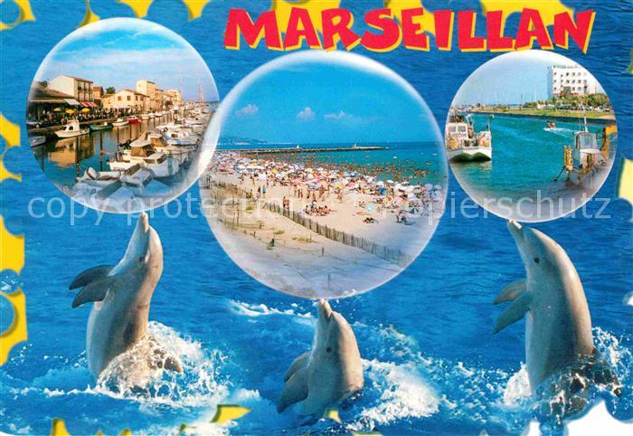 Marseillan Plage Delphine Strand Hafen