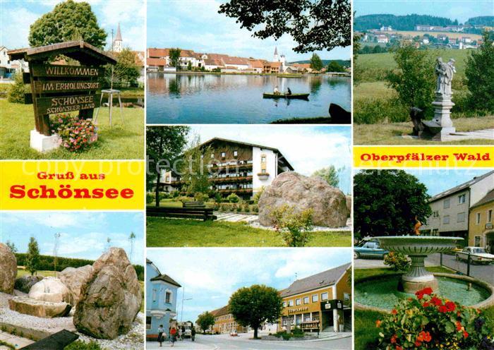 Schoensee Panorama Brunnen Denkmal