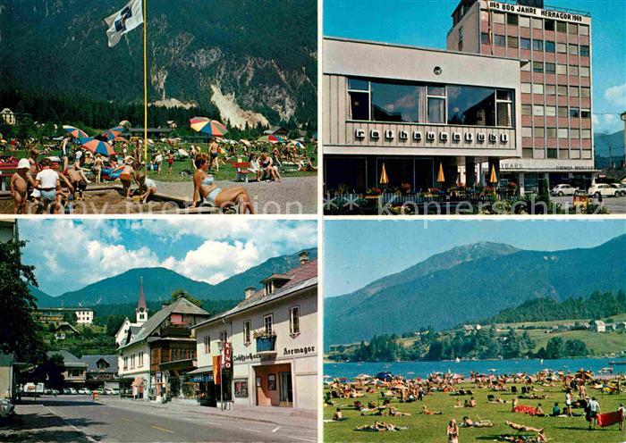 Hermagor Kaernten Strandbad Presseggersee Rathausstuebl