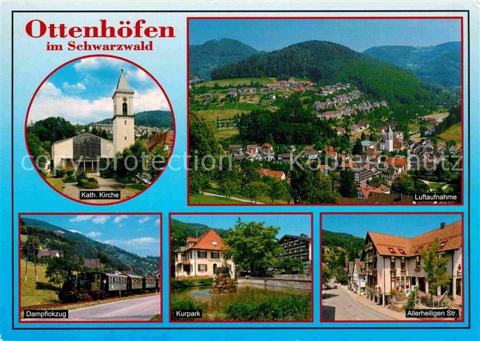 Ottenhoefen Schwarzwald Katholische Kirche Allerheiligenstrasse Kurpark Luftbild