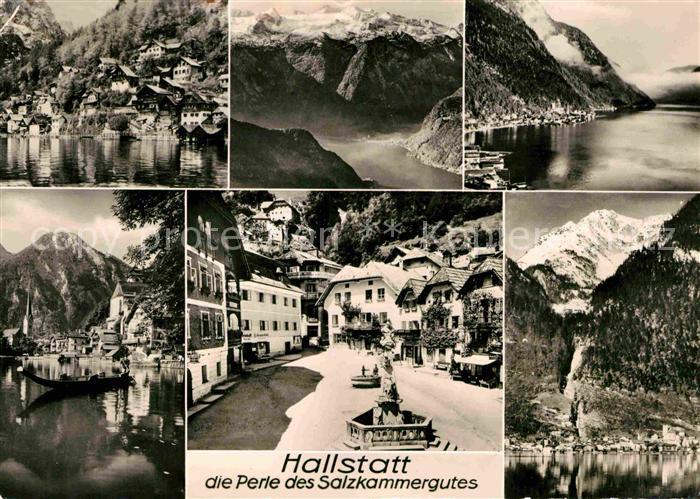 Hallstatt Austria See Panoramen Ortsansicht