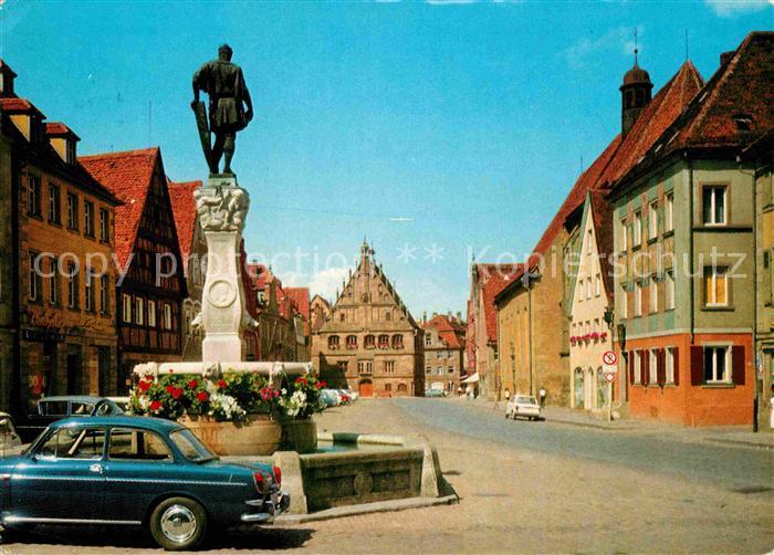 Weissenburg Bayern Kaiser Ludwig Brunnen Rathaus Karmeliterkirche