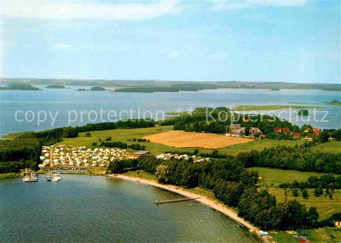 Bosau Campingplatz Ploener See Luftbild