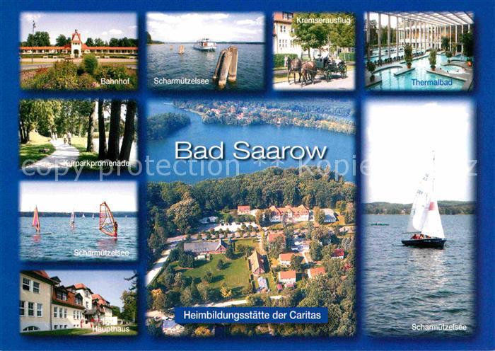 Bad Saarow Kurparkpromenade Thermalbad Scharmuetzelsee Haupthaus