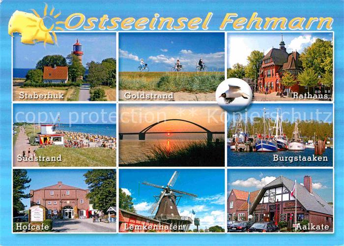 Fehmarn Staberhuk Goldstrand Burgstaaken Rathaus Hofcafe Lemkenhafen