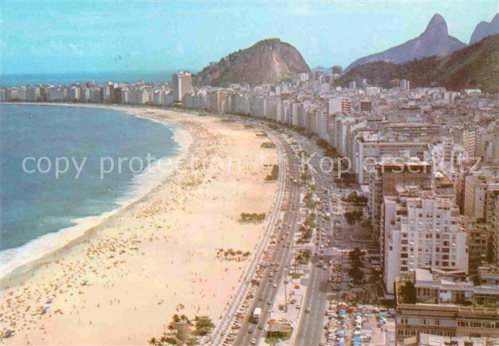 Rio de Janeiro Strand Hotelanlagen Luftaufnahme