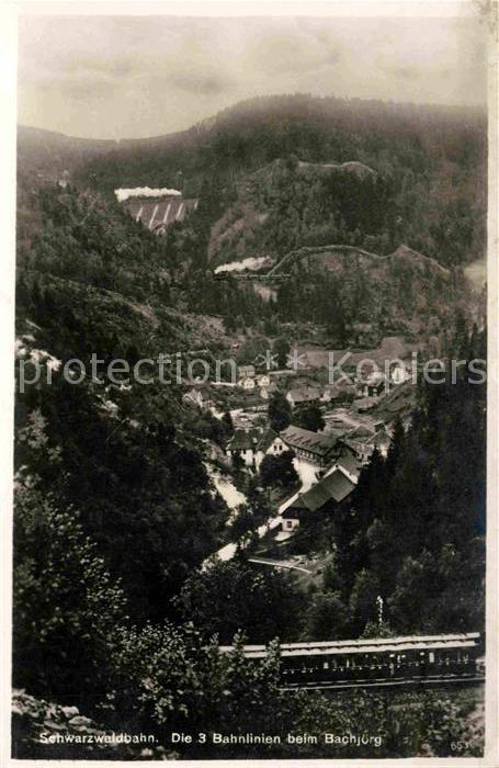 Eisenbahn Schwarzwaldbahn Bachjoerg