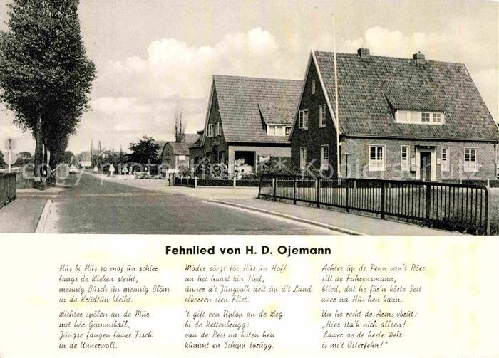 Liederkarte Fehnlied H. D. Ojemann