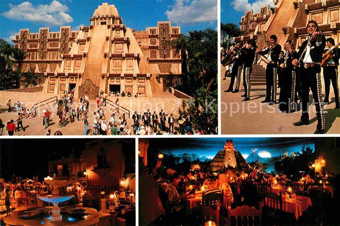 Walt Disney World Epcot Center Ancient Pyramid Mexico Showcase Mariachi Music