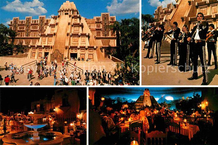 Walt Disney World Epcot Center Ancient Pyramid Mexico Showcase Mariachi Music