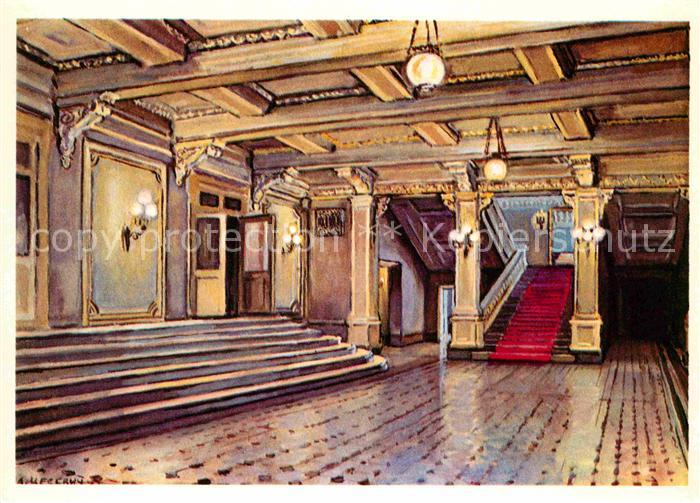 Moscow Moskva Bolschoj Theater Kuenstlerkarte Cesewitsch