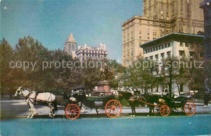 New York City Fith Avenue at 59th Street Pferdekutschen