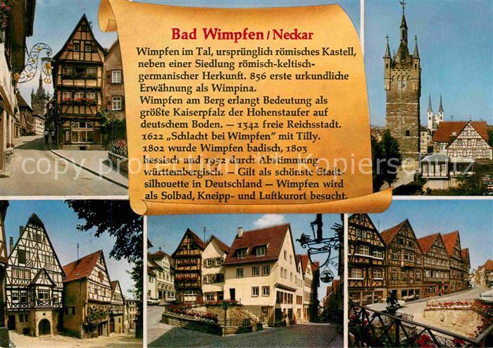 Bad Wimpfen Fachwerkhaeuser Turm