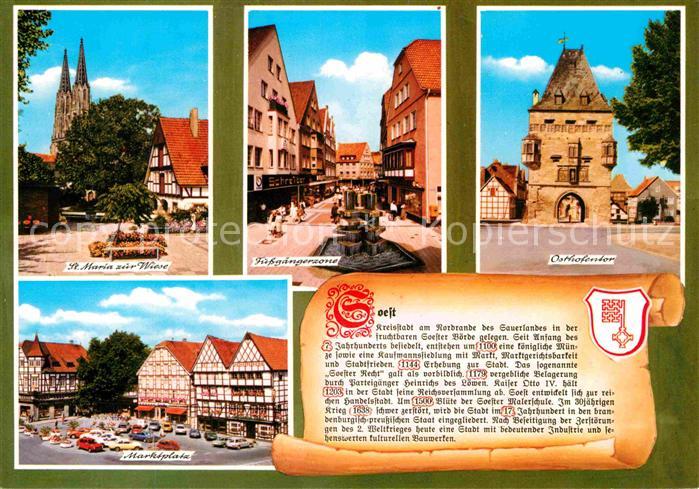 Soest Arnsberg Osthofentor Fussgaengerzone Marktplatz