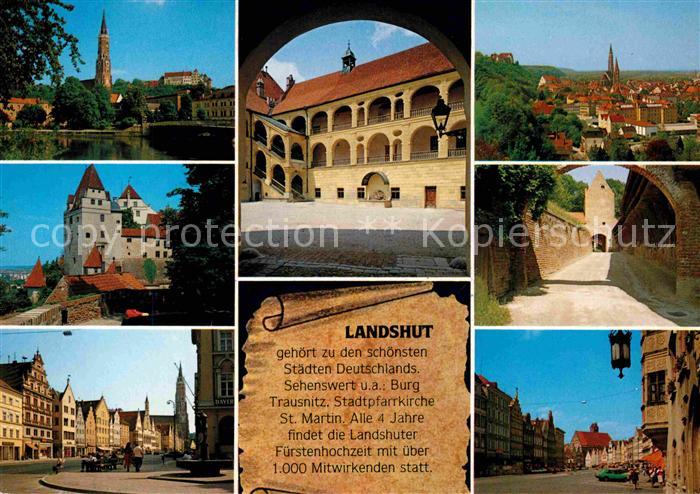 Landshut Isar Ortspartien Schloss