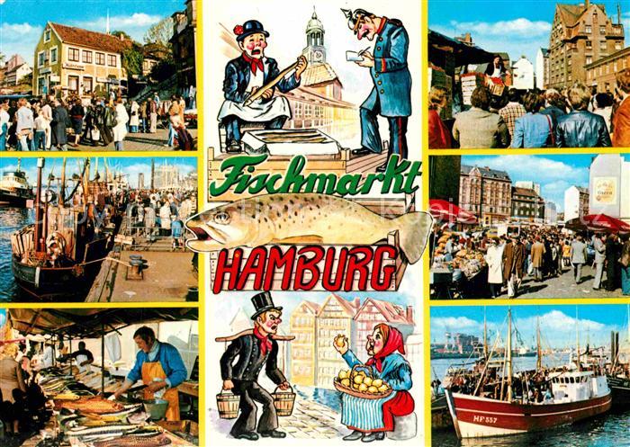 HAMBURG  CITY Fischmarkt Hafen