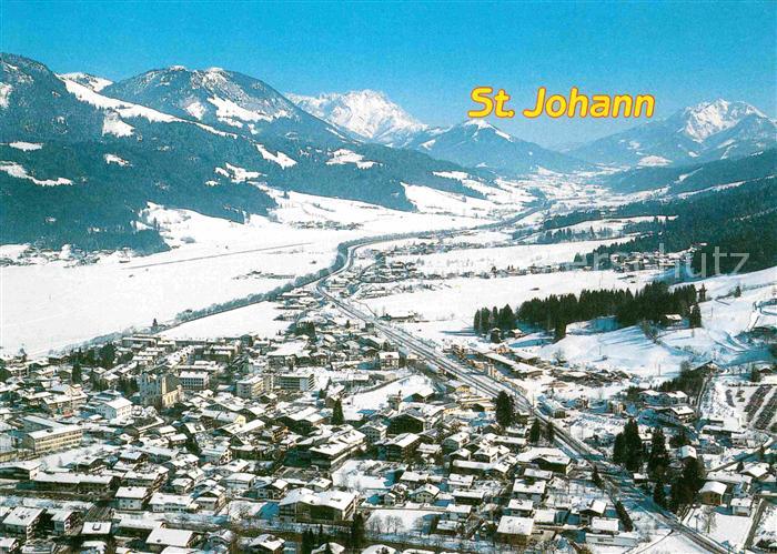 St Johann Tirol Fliegeraufnahme mit Leoganger Steinberge und Griessenpass