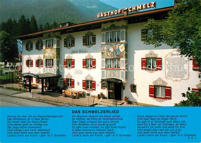 Inzell Traunstein Bayern Gasthaus Schmelz mit Schmelzerlied