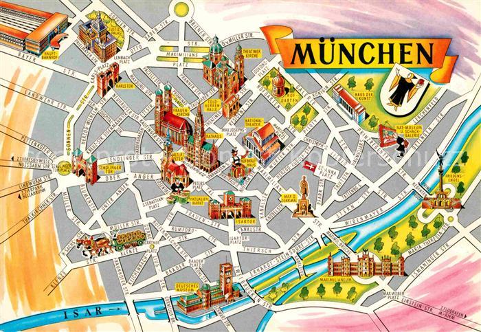 Muenchen Bayern Lageplan