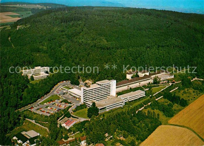 Hoexter Weser Fliegeraufnahme Weserbergland-Klinik
