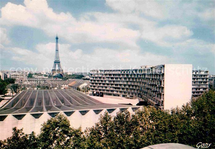 Paris La Maisonde L Unesco Zehrfuss Eiffelturm