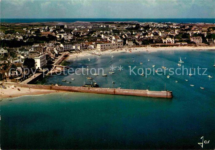 Saint Pierre Chilbignon Fliegeraufnahme Mole Strand Hafen