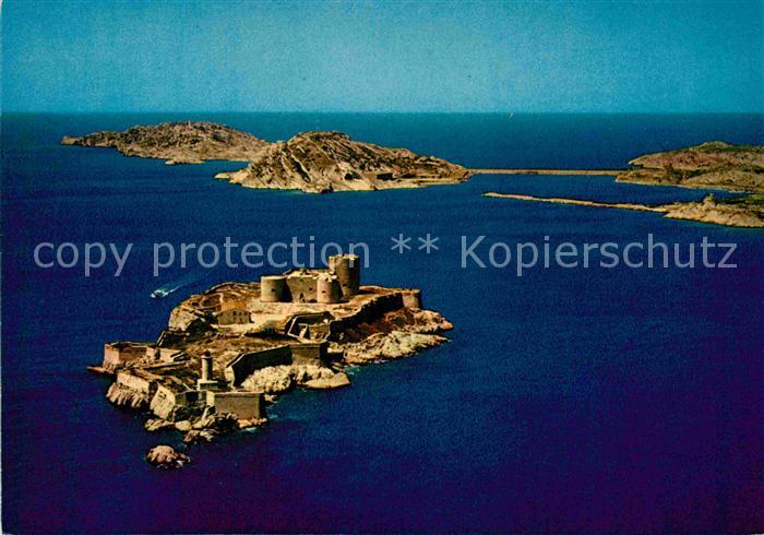 Marseille Bouches-du-Rhone Fliegeraufnahme Chateau Iles du Frioul