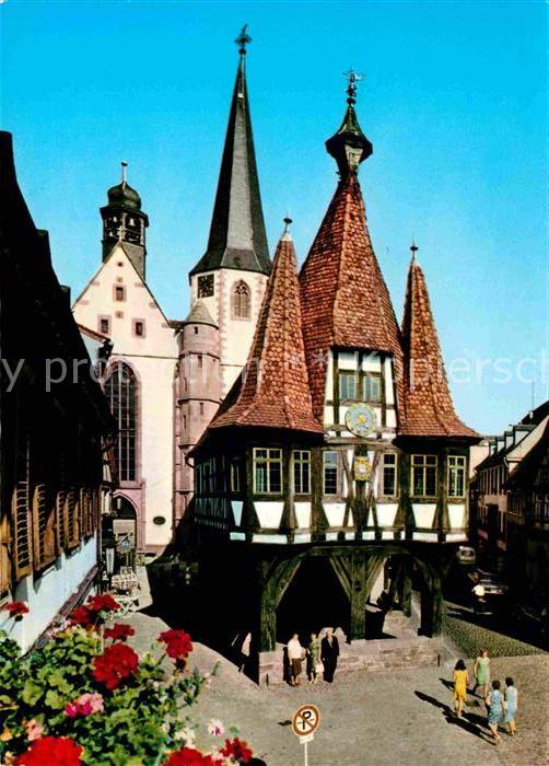 Michelstadt Herz des Odenwaldes Rathaus Kirche