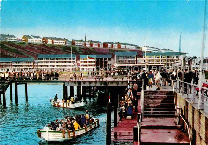 HELGOLAND Insel Schleswig-Holstein Landungsbruecke
