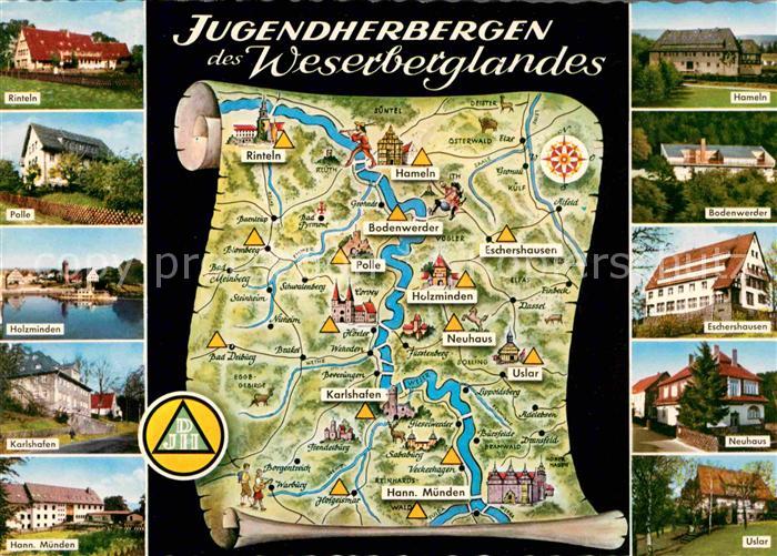 Karlshafen Bad Uslar Neuhaus Bodenwerder Hameln Hann.Muenden Rinteln