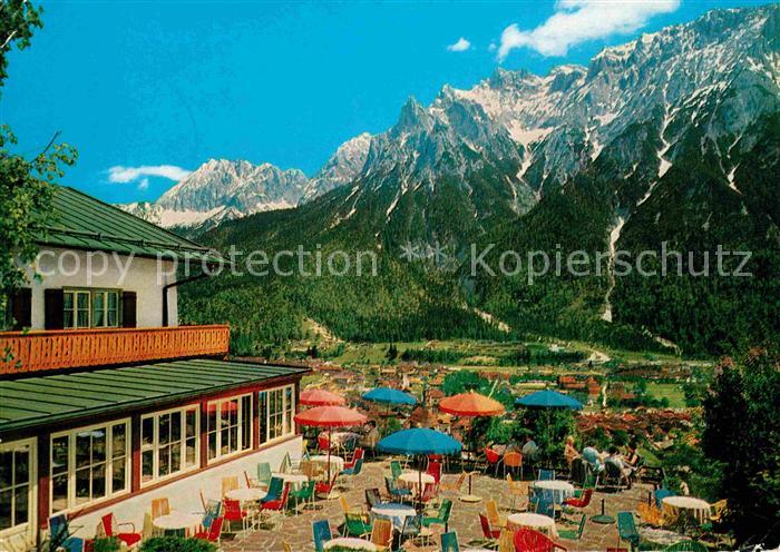 Mittenwald Bayern Berggaststaette Latscheneck im Karwendel