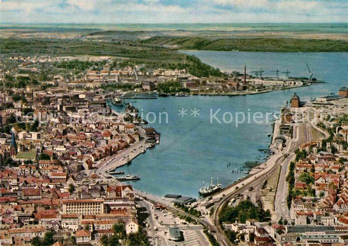 Flensburg Fliegeraufnahme Foerdestadt