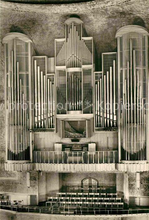 DRESDEN Elbe Kreuzkirche innen Orgel 1963