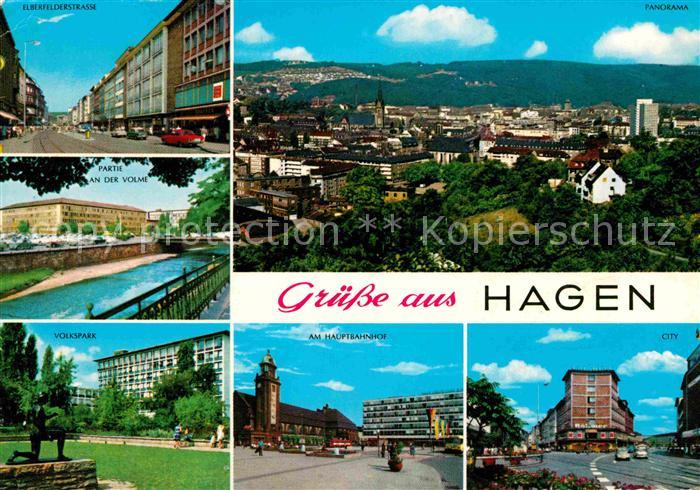 Hagen Bremischen Elberfelderstrasse Volmepartie Hauptbahnhof Volkspark