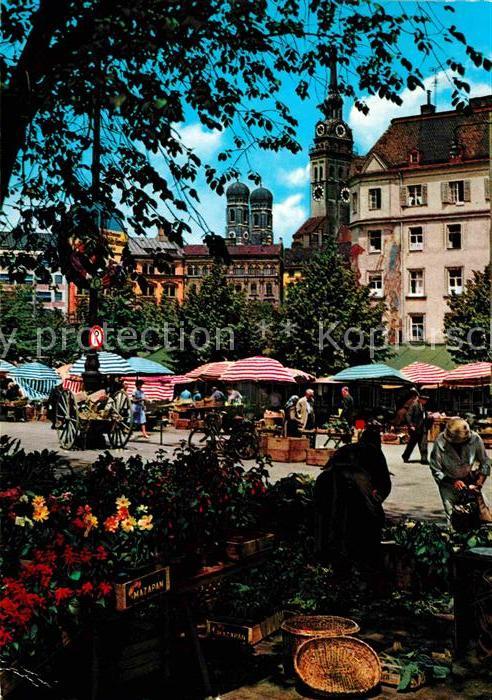 Muenchen Bayern Viktualienmarkt