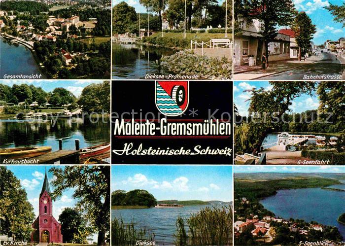 Malente-Gremsmuehlen Dieksee Bahnhofstrasse 5 Seenfahrt Kurhausbucht