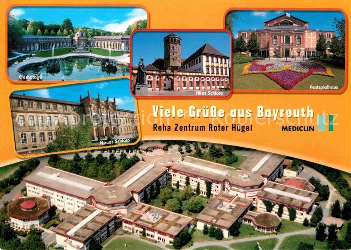 Bayreuth Fliegeraufnahme Reha Zentrum Roter Huegel Festspielhaus Eremetage Neues