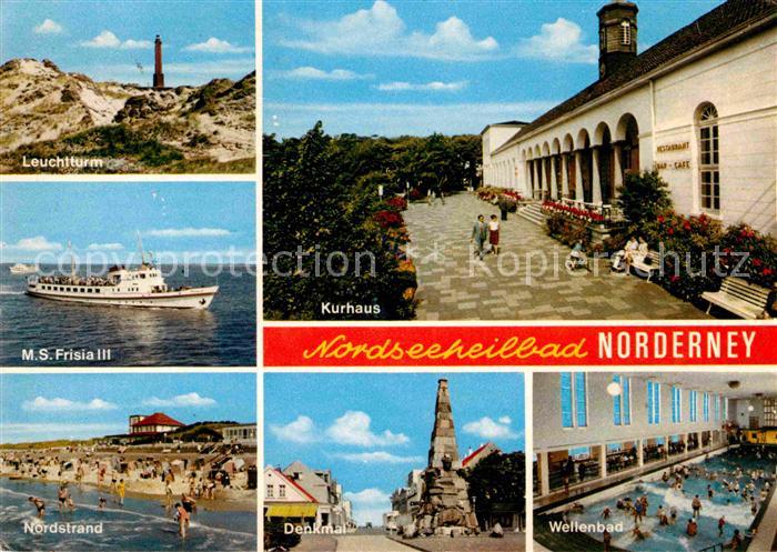 Norderney Nordseebad Leuchtturm Nordstrand Denkmal Wellenbad