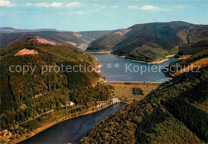 Bad Lauterberg Odertalsperre Stausee Fliegeraufnahme