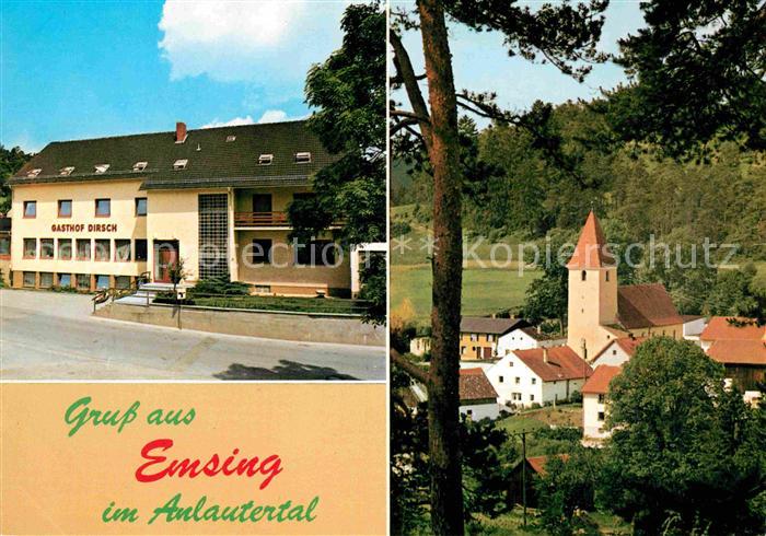 Emsing Titting Oberbayern Gasthof Pension Dirsch Anlautertal Kirche