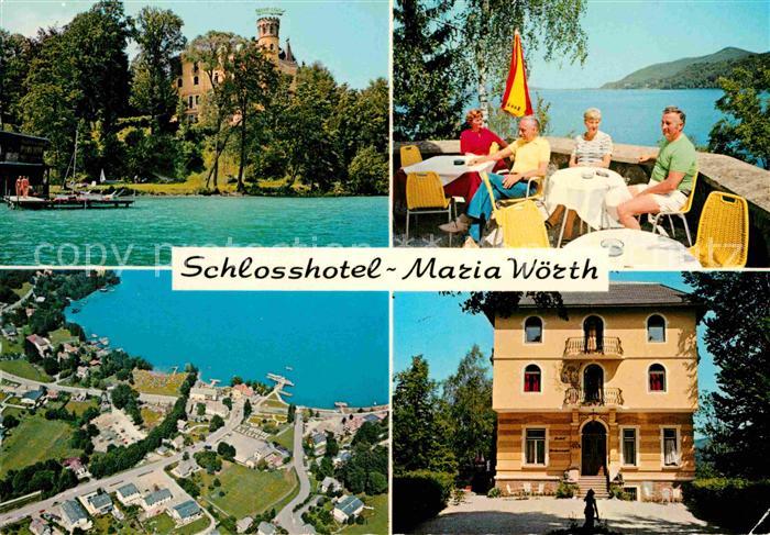 Reifnitz Woerthersee Schlosshotel am Woerthersee Terrasse Fliegeraufnahme