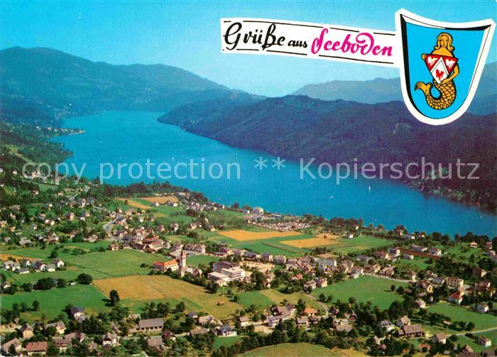 Seeboden Millstaettersee Fliegeraufnahme