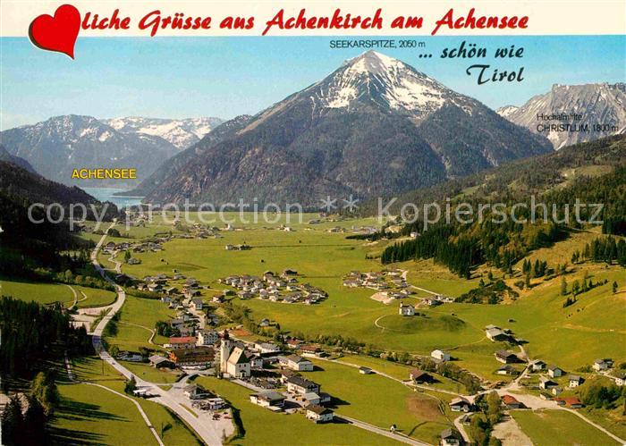 Achenkirch mit Seekarspitze Karwendelgebirge Fliegeraufnahme