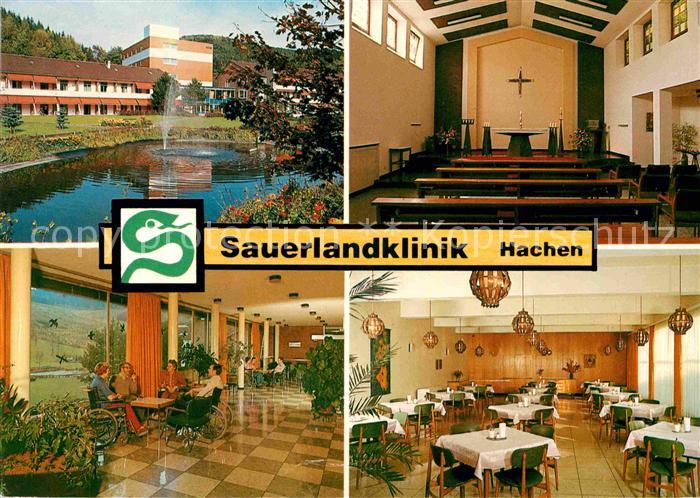 Hachen Sauerland Sauerlandklinik Teich Kapelle