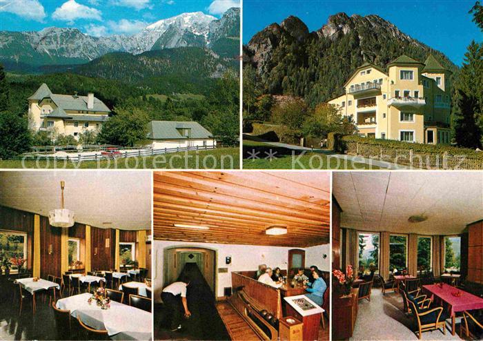Schoenau Koenigssee Haus Hohenwart mit Kehlstein Hoher Goell Gruenstein Berchtes