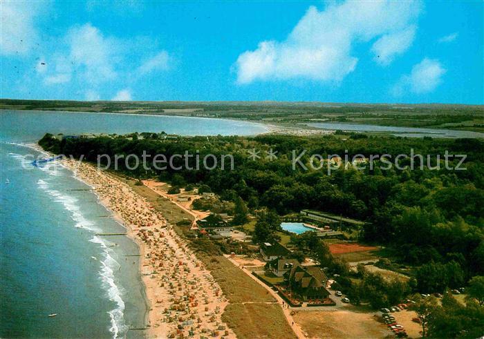 Hohwacht Ostseebad Strand Meerwasserbrandungsbad Fliegeraufnahme