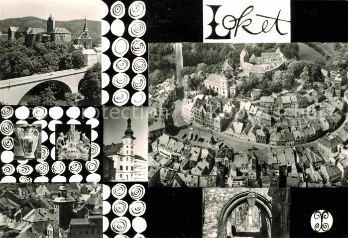 Loket Bruecke Kirche Historische Altstadt Burg Fliegeraufnahme