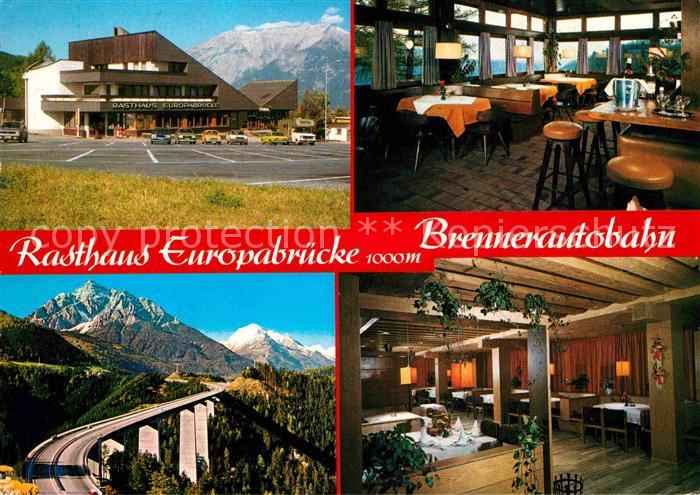 Schoenberg Stubaital Rasthaus Europabruecke Brennerautobahn Stubaier Alpen