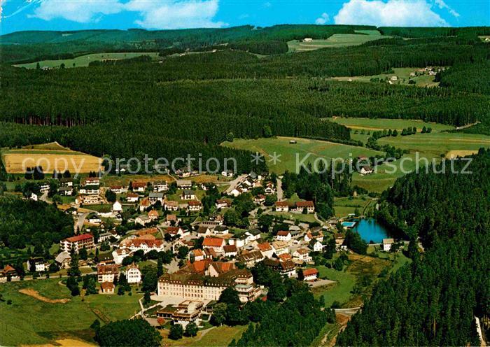 Friedenweiler Kneipp Hoehenluftkurort im Schwarzwald Fliegeraufnahme
