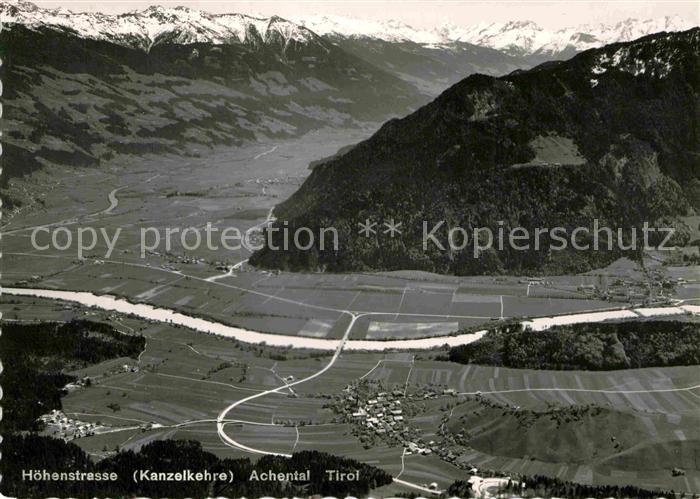 Kanzelkehre Tirol Hoehenstrasse Blick ins Achental Alpenpanorama Fliegeraufnahme